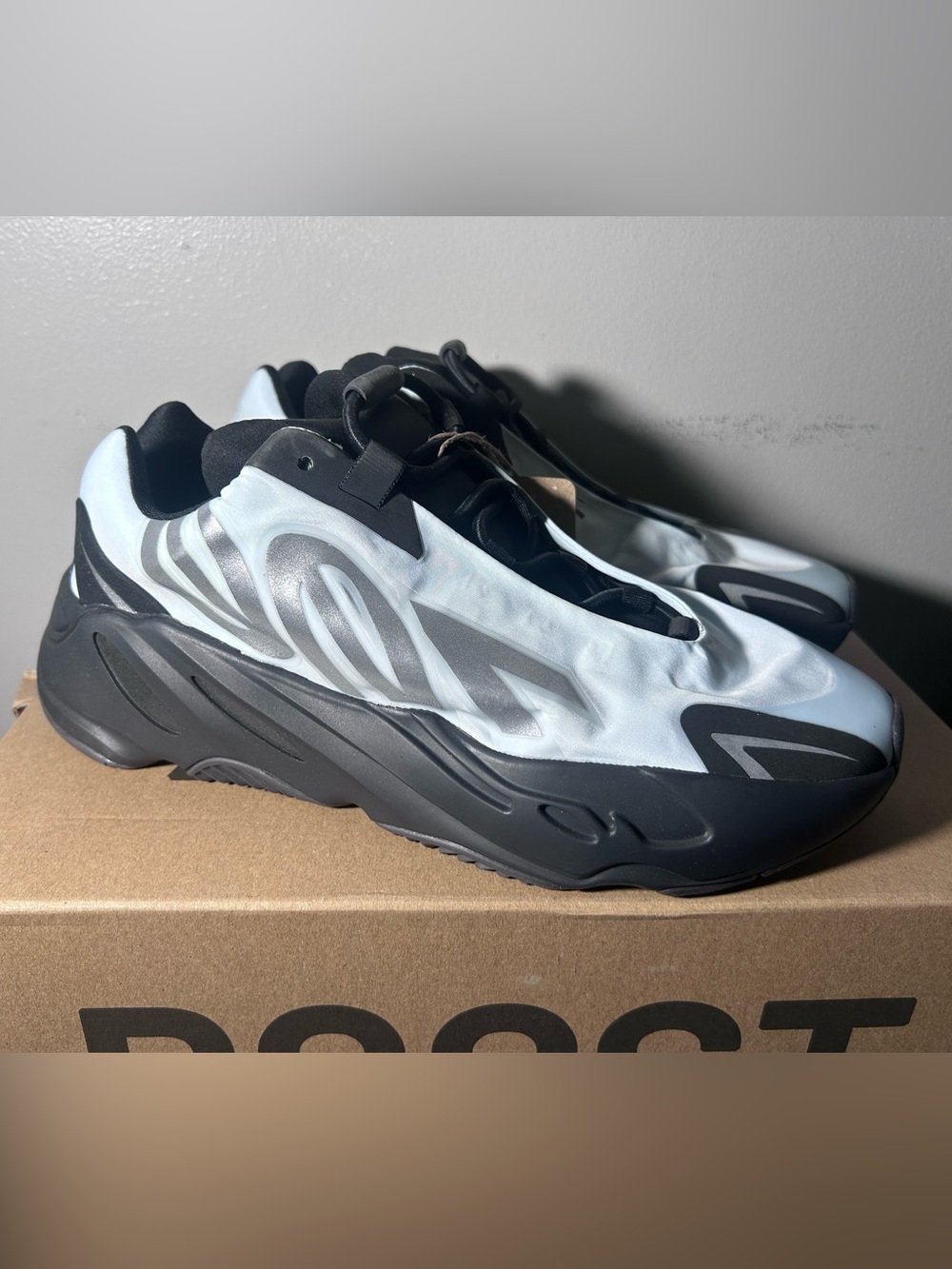 adidas Yeezy Wave Runner 700 — Black and Light Blue Sneakers